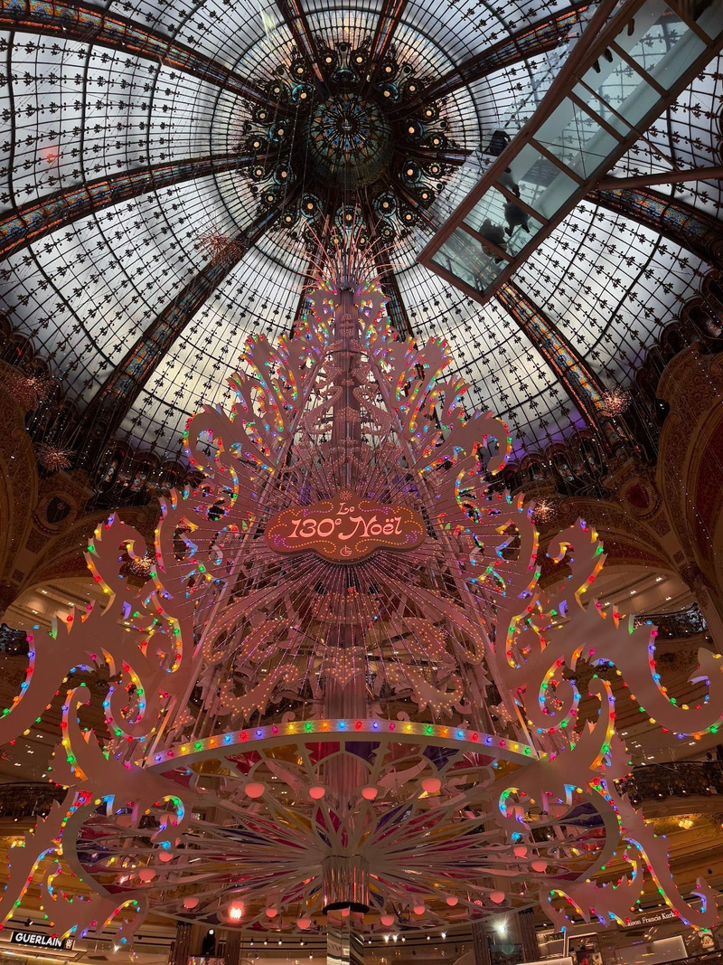 Paris in December itinerary- Galeries Lafayette Haussmann