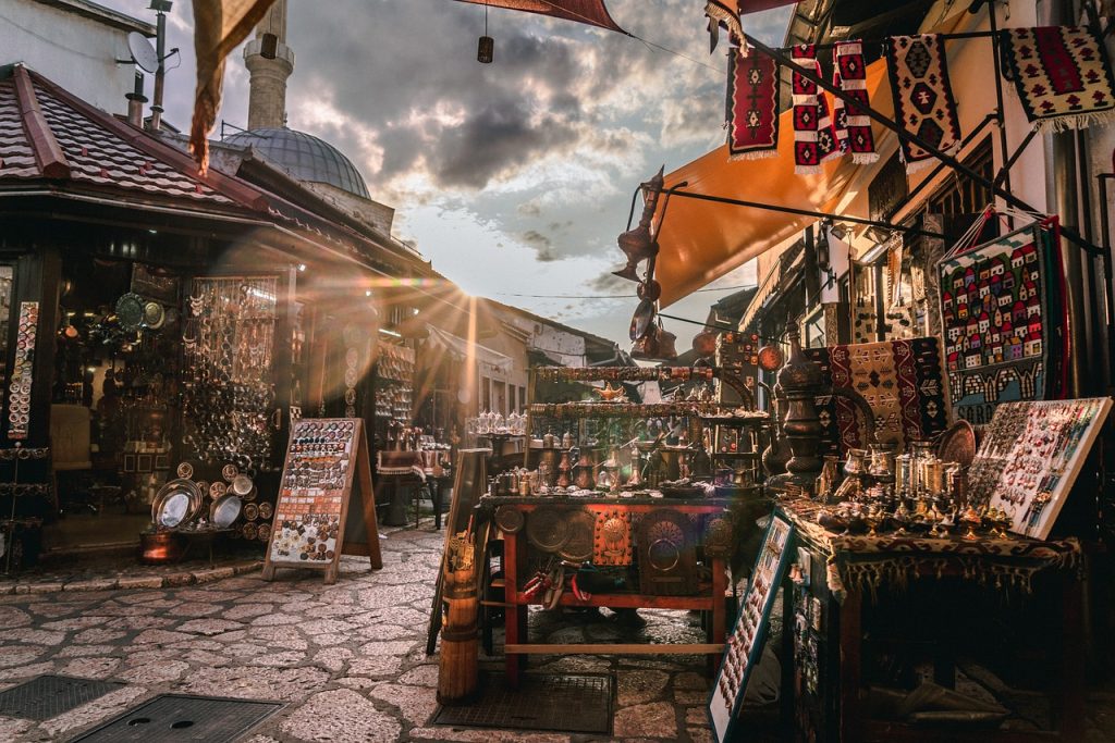 sarajevo, bosnia, market, urban, desolate, city, old, ruined, abandoned, historic, evening, travel, tourism, tourist spot, sarajevo, sarajevo, market, market, market, market, market