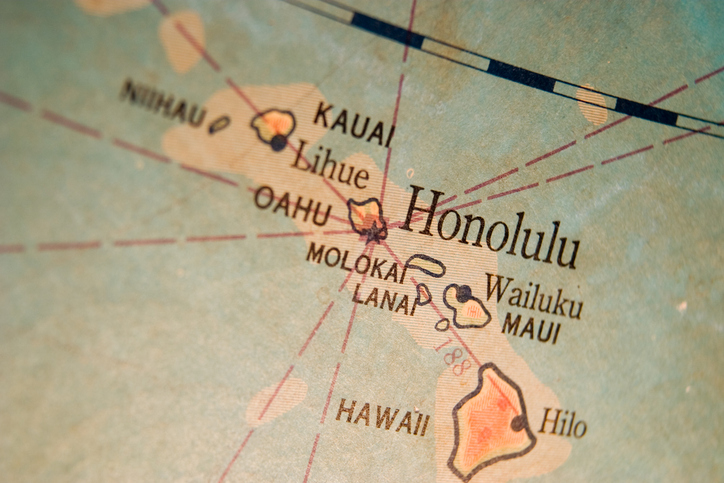 Map of Hawaii. Traveling to Hawai‘i on a budget